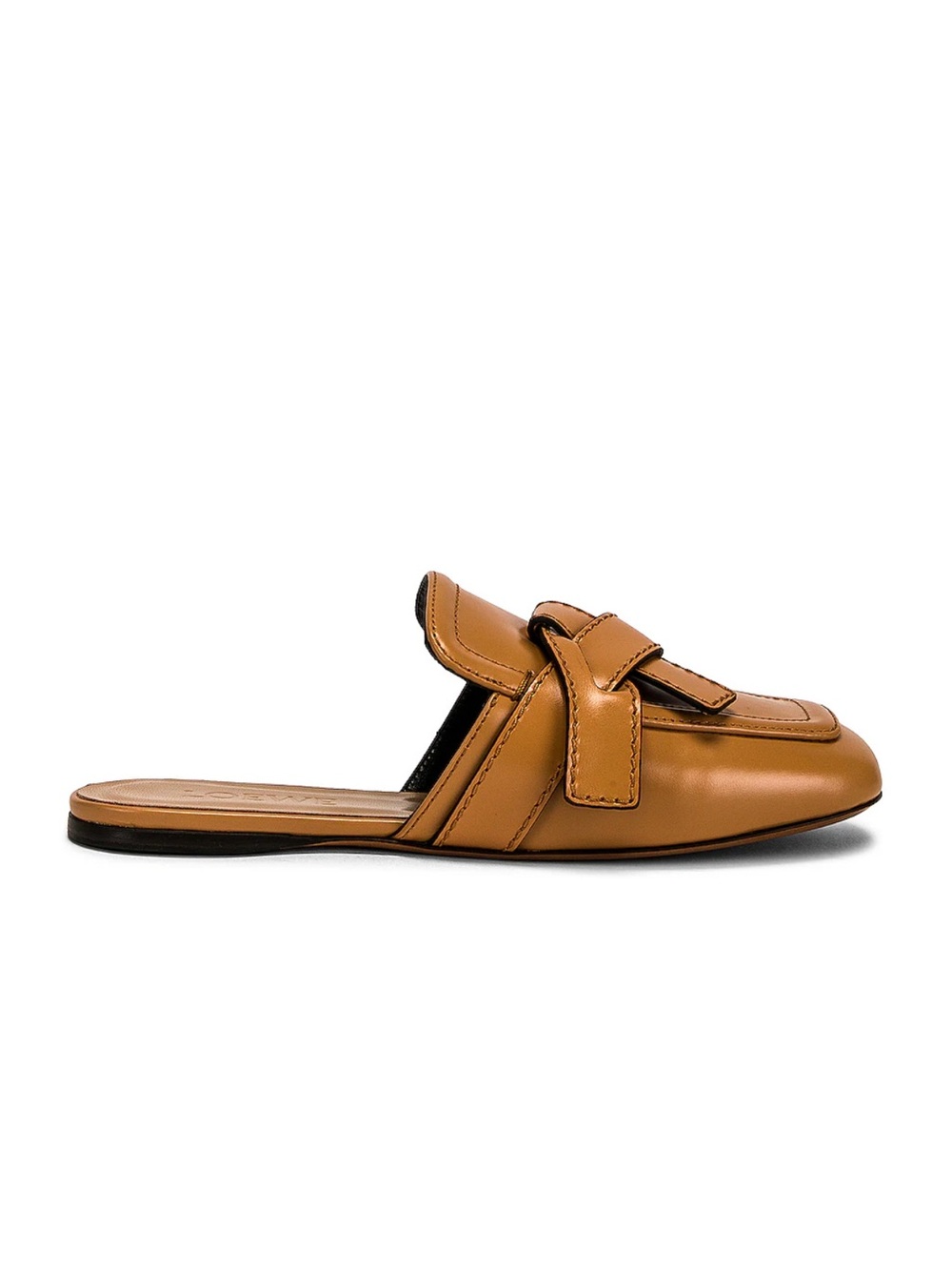 Loewe Tan Leather Knot-Detail Mule